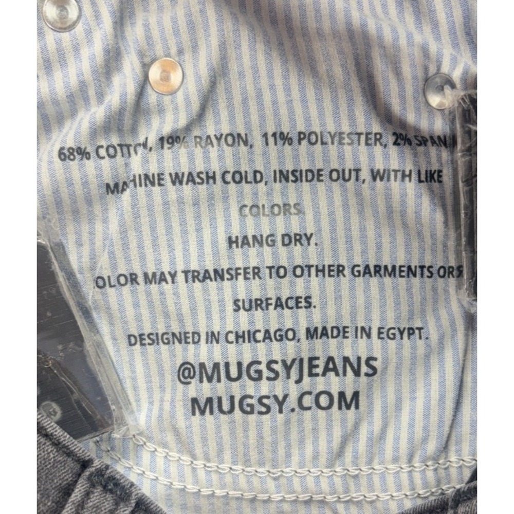 Mugsy Fulton's Jeans Mens Size 28x30 Dark Wash Slim Fit Stretch - Picture 11 of 15